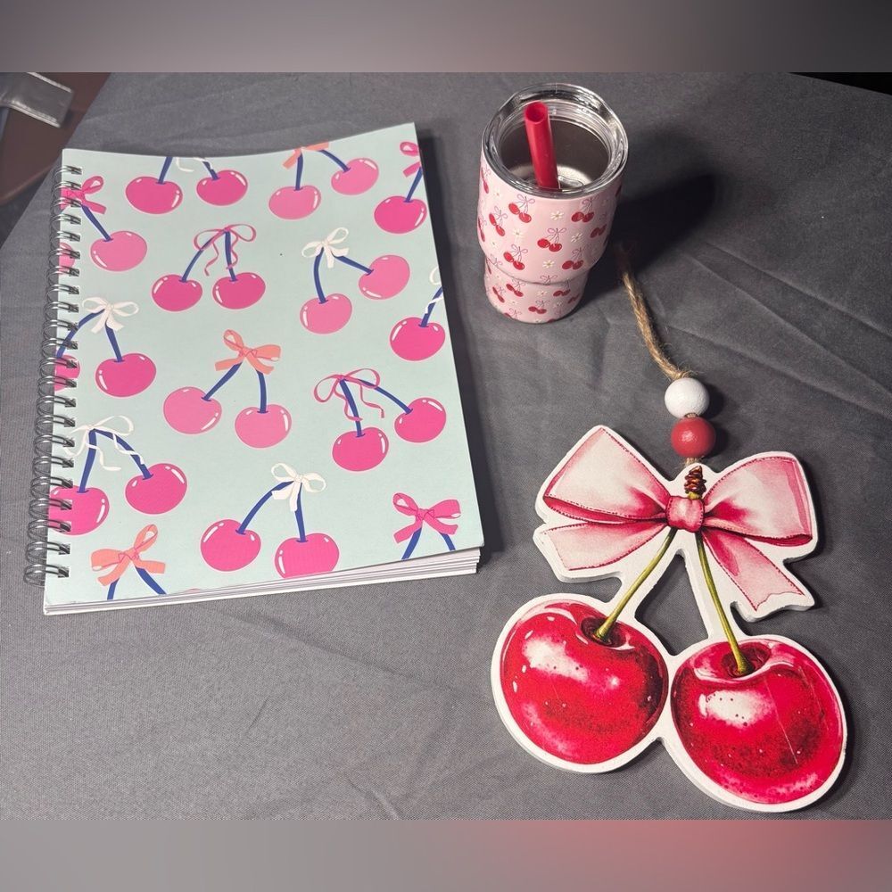 3 pc New Cherry Themed Bundle NWT